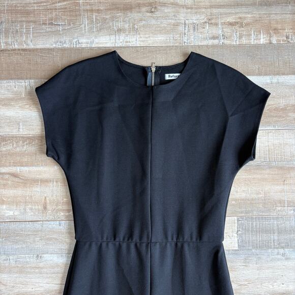 Reformation Black Knit Midi Dress Size 2 - Picture 2 of 5